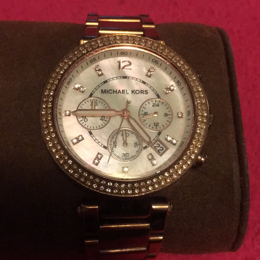 100% authentic Michael kors gold watch